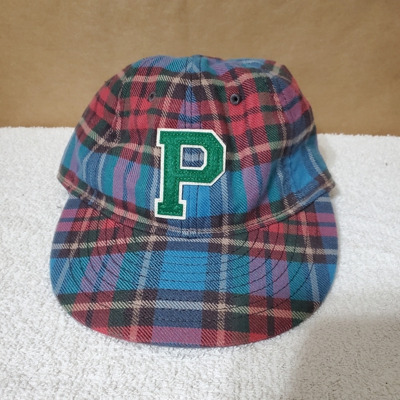 Sold. Polo Ralph Lauren Plaid Twill Madras Varsity "P" Patch Logo hat - Picture 2 of 16